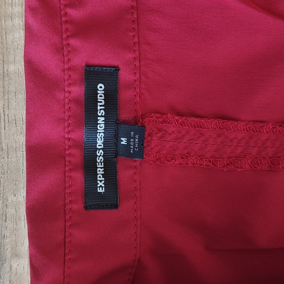 EUC Red Ruffle Blouse - Picture 3 of 7